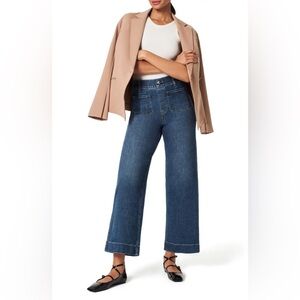 SPANX Crop Wide Leg Pull-On Jeans Size L